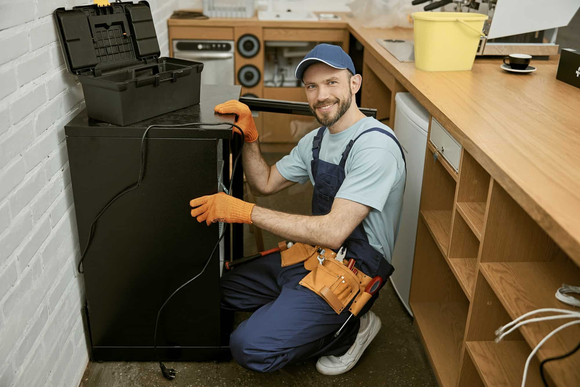 repairmain-is-repairing-a-appliance-in-a-household